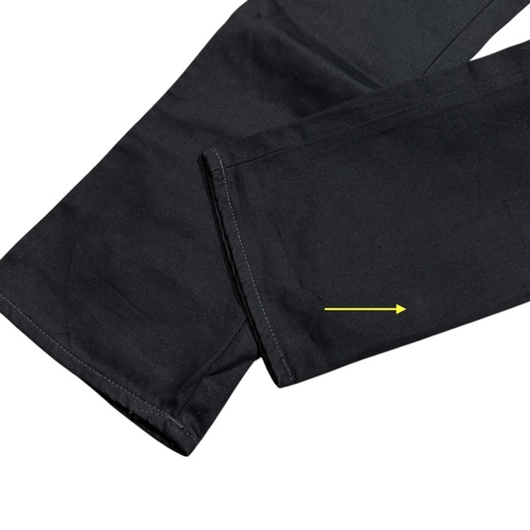 Nudie Slim Jim Organic Dry Black Cotton Slim Fit Bootcut Jeans Mens 34 - Picture 4 of 11